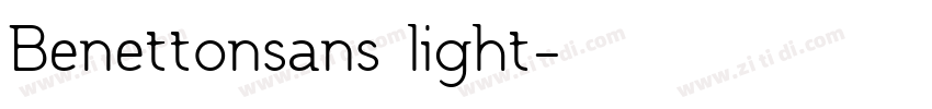 Benettonsans light字体转换